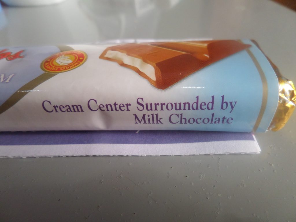 Cream center surrounded by milk chocolate, Sri Lanka