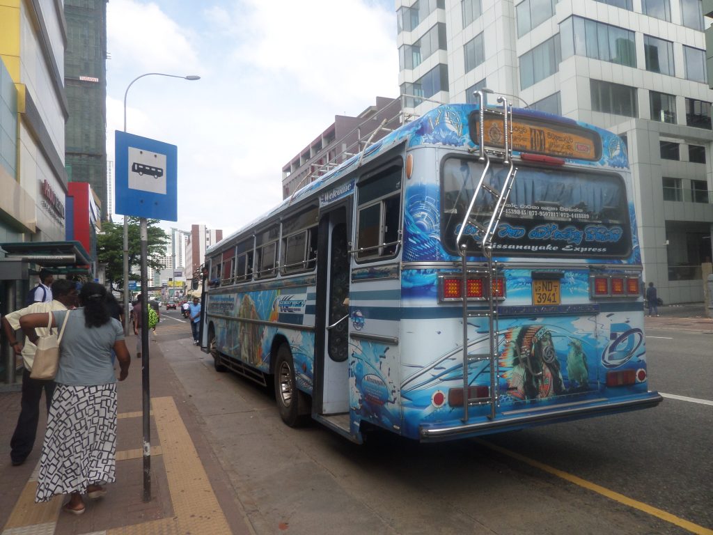 Public bus in Colombo, Sri Lanka