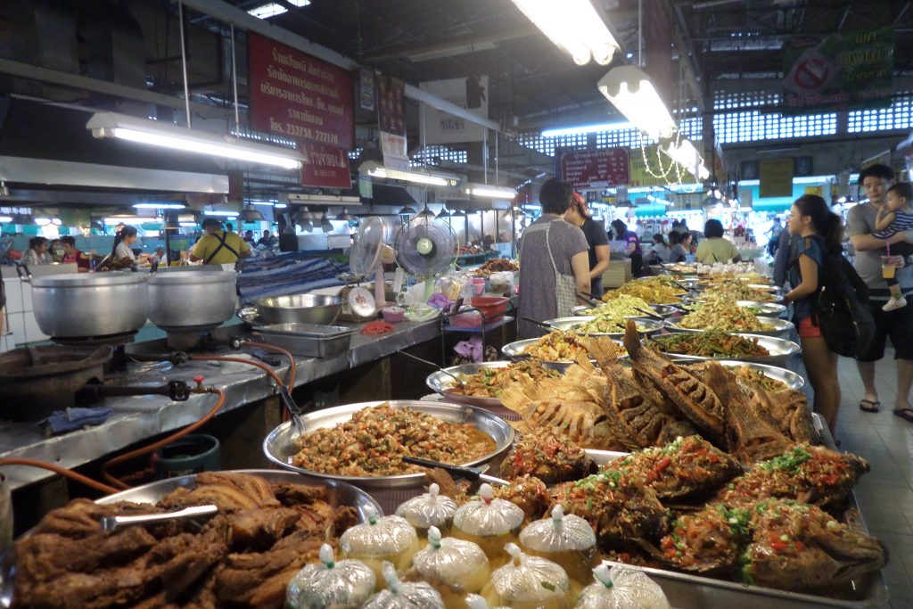 Food stall in Chiang Mai market