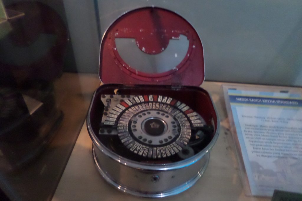 Cryptographic machine in the Code Museum, Yogyakarta