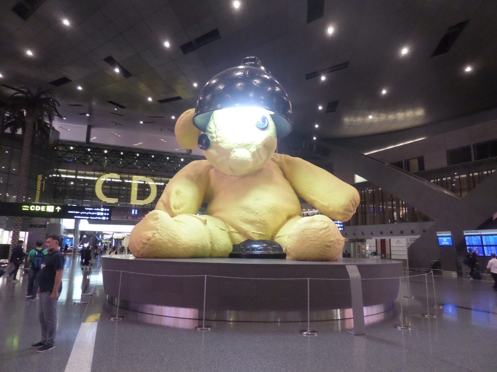 Doha airport bear
