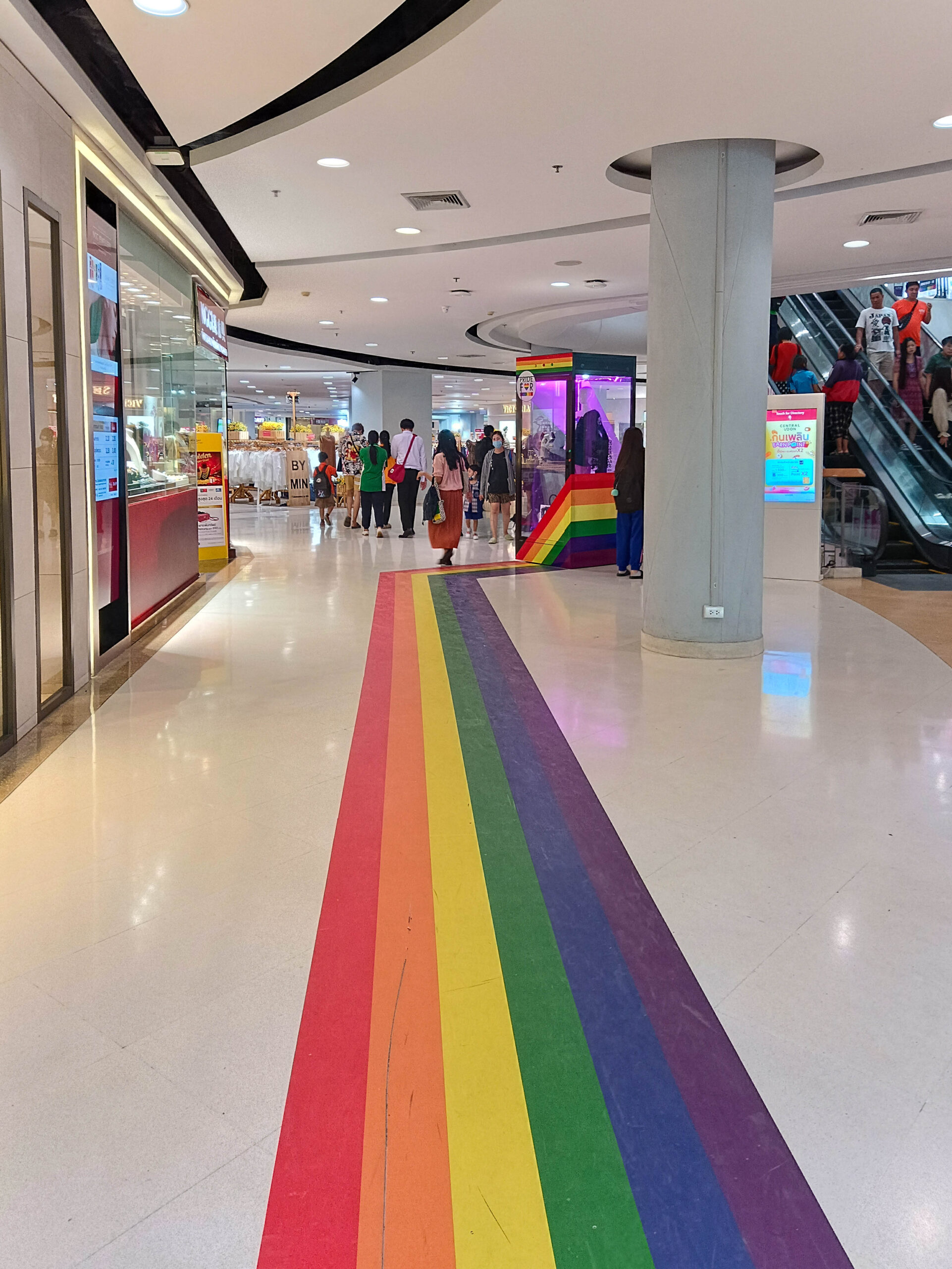 Pride celebration at Central Udon shopping mall, Udon Thani